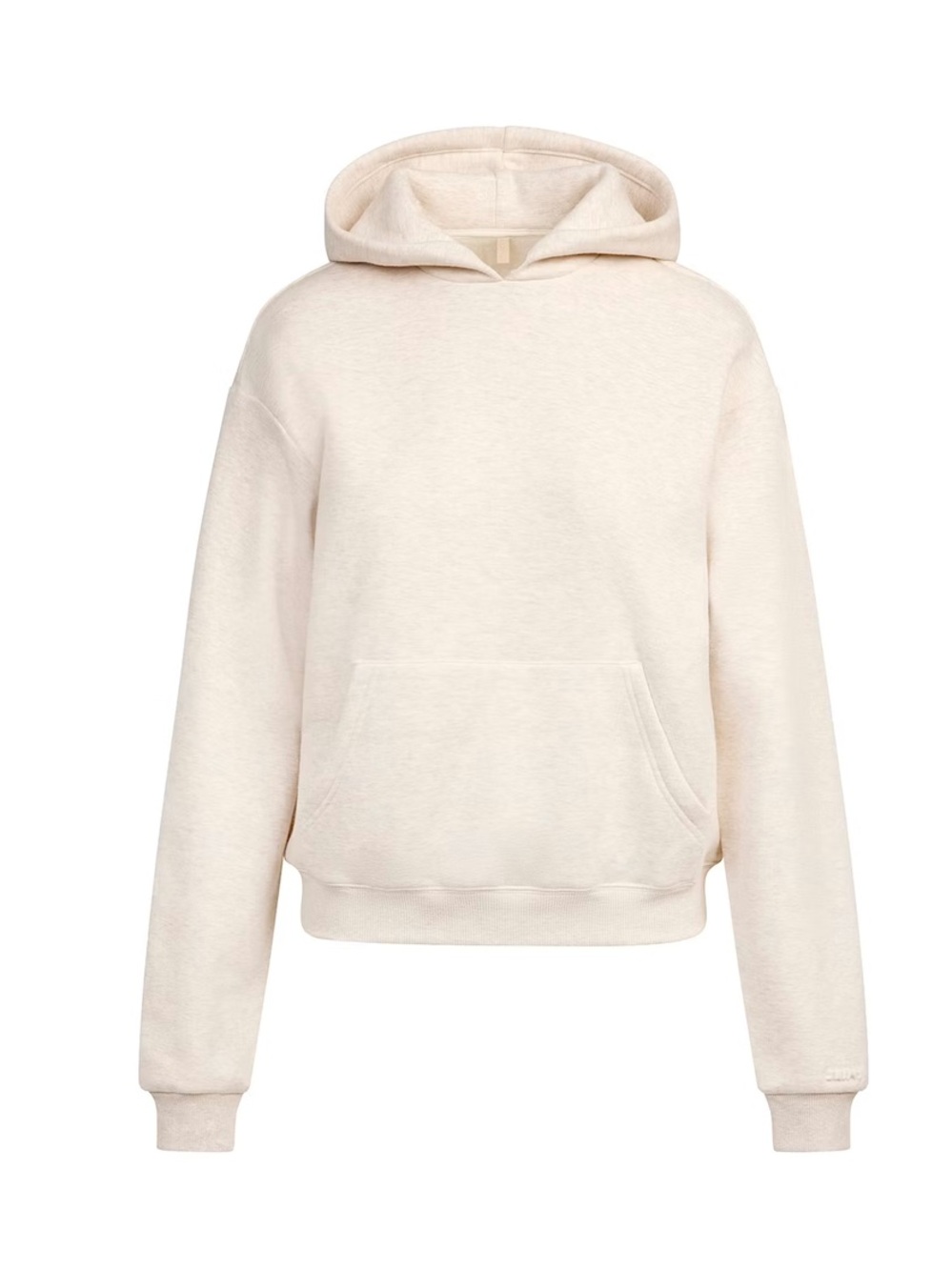 SKIMS Oatmeal Heather Cotton-Fleece Pullover Hoodie AND Jogger Pants